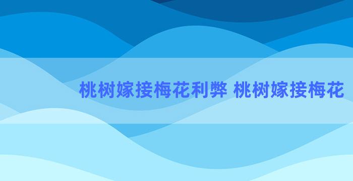 桃树嫁接梅花利弊 桃树嫁接梅花